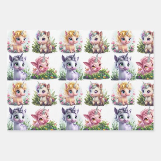 Mythisches Wrapping Paper Geschenkpapier Set (Vorderseite 2)