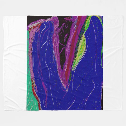 Mythological Art Fleece Blanket (Vorderseite (Horizontal))