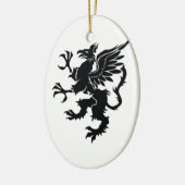 Mythological dragon keramik ornament (Links)