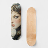 Mythological Dragon Nymph Girly Skate Deck Skateboard (Vorderseite)
