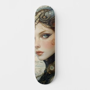 Mythological Dragon Nymph Girly Skate Deck Skateboard