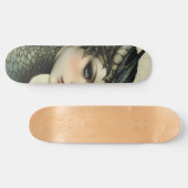 Mythological Dragon Nymph Girly Skate Deck Skateboard (Horizontal)