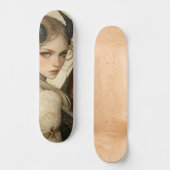 Mythological Dragon Nymph Girly Skate Deck Skateboard (Vorderseite)