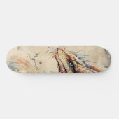 Mythological Fantasy Dragon Girly Skate Deck Skateboard (Horizontal)