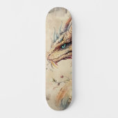 Mythological Fantasy Dragon Girly Skate Deck Skateboard (Vorderseite)