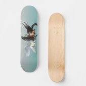 Mythological Flying Beasts Dragon Griffin Pegasus Skateboard (Vorderseite)