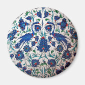 Mythological Heron Bird Pattern Art Magnet (Vorne)