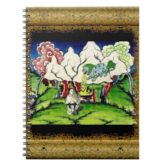 Mythological Lion Spiral Notebook Notizblock (Vorderseite)