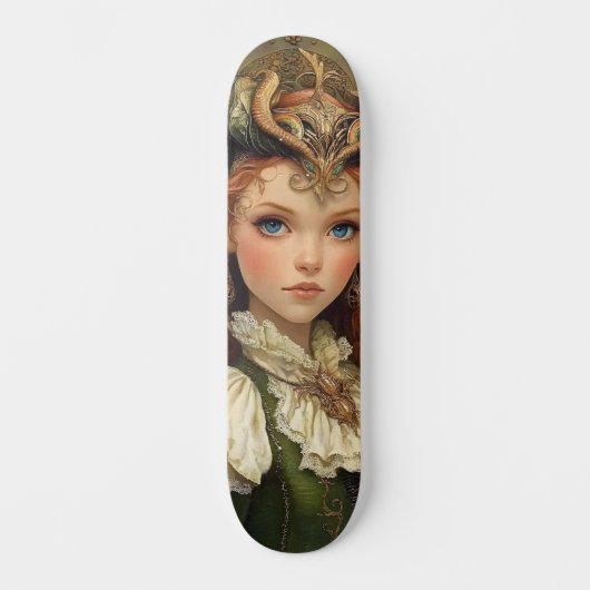 Mythological Nymph Girly Skate Deck Skateboard (Vorderseite)