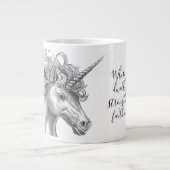 Mythological Unicorn Mug Jumbo-Tasse (Vorderseite)