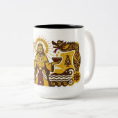 Mythologie der Batak (Mulajadi na Bolon) Zweifarbige Tasse (VorderseiteRechts)
