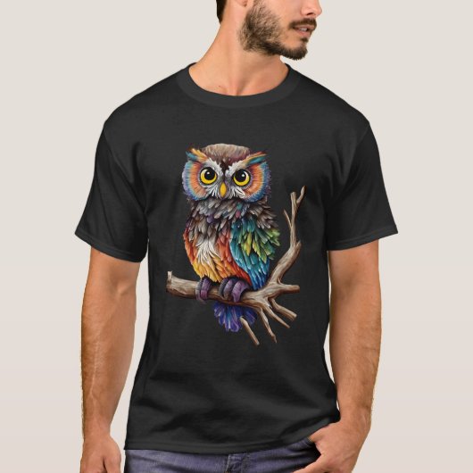 Mythologie der Eule-Wälder T-Shirt (Vorderseite)