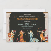 Mythologie-Götter Helden Geburtstag Einladung (Vorderseite)