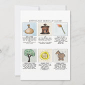 Mythologie-Weihnachtswagen Feiertagskarte (Vorderseite)