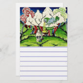 Mythologische Lion Briefpapier (Vorne/Hinten)