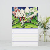 Mythologische Lion Briefpapier (Stehend Vorderseite)