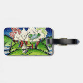Mythologische Lion Gepäckanhänger (Rückseite horizontal)