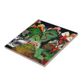 Mythologischer Drache Fliese (Seite)