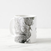 Mythologischer Phönix-Becher Kaffeetasse (Vorderseite Links)