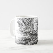 Mythologischer Phönix-Becher Kaffeetasse (Vorderseite Links)