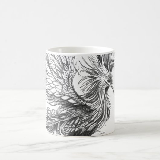 Mythologischer Phönix-Becher Kaffeetasse (Mittel)