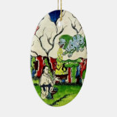 Mythologisches Dragon Keramikornament (Rechts)