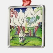 Mythologisches Dragon Silbernes Ornament (Links)