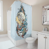 mythologisches Seepferd Duschvorhang (Beispiel)