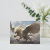 Mythology Griffin Griffin Postkarte (Stehend Vorderseite)