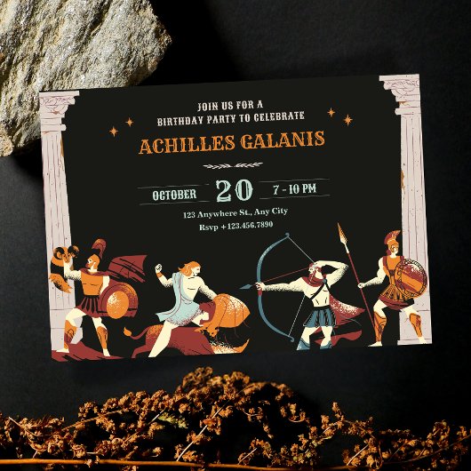 Mythology Heroes Geburtstag Einladung