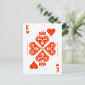 Mythos Anteros King of Hearts Postkarte (Stehend Vorderseite)