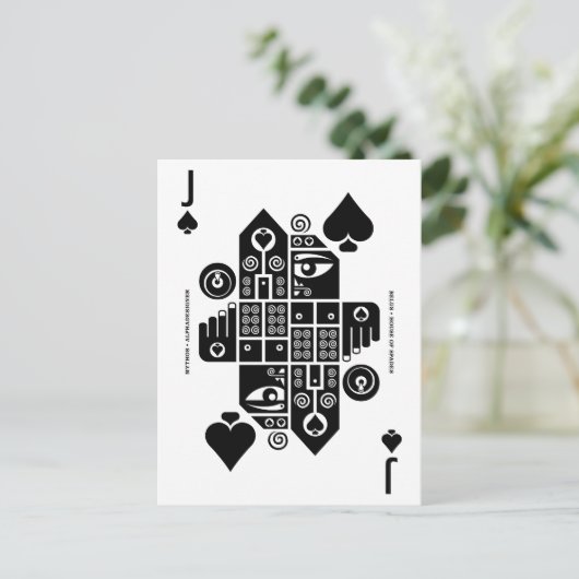 Mythos Belus Jack Spades Postkarte (Stehend Vorderseite)
