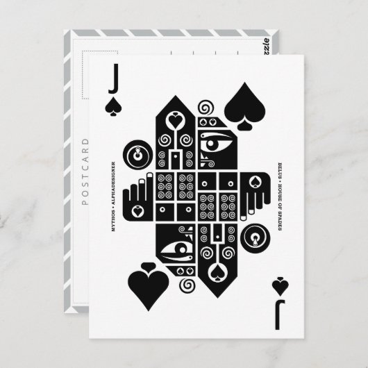 Mythos Belus Jack Spades Postkarte (Vorne/Hinten)