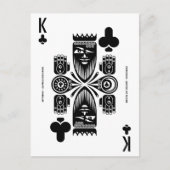 Mythos Chronos King of Clubs Postkarte (Vorderseite)