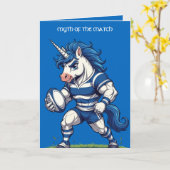 Mythos des schottischen Rugby-Einhorns Karte (Gelbe Blume)