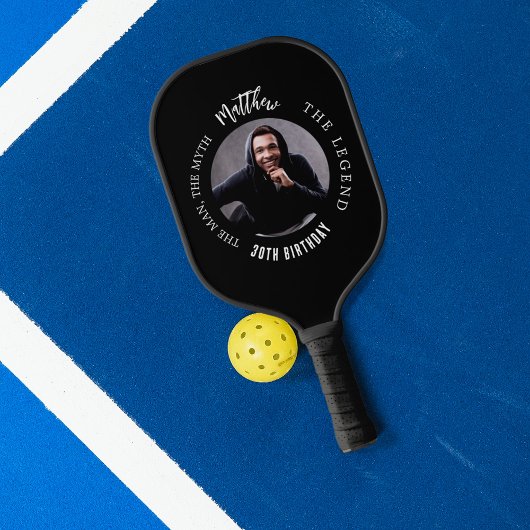 Mythos des Schwarz-weißen Fotos Pickleball Schläger