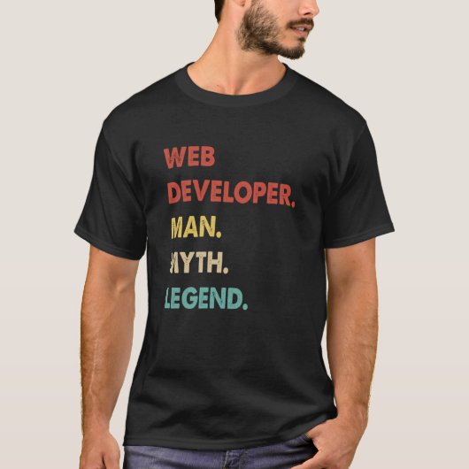 Mythos des Web Developers 1 T-Shirt (Vorderseite)