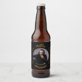 Mythos Foto Black Gold Geburtstagsparty Bierflaschenetikett (Vorderseite)