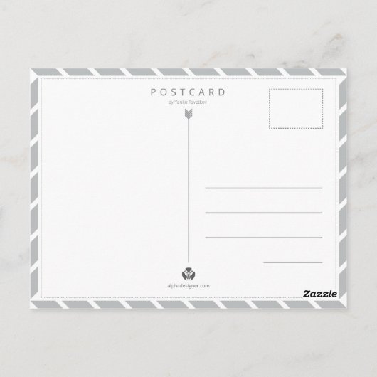 Mythos Jormungandr King of Diamonds Postkarte (Rückseite)