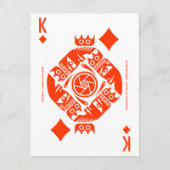 Mythos Jormungandr King of Diamonds Postkarte (Vorderseite)