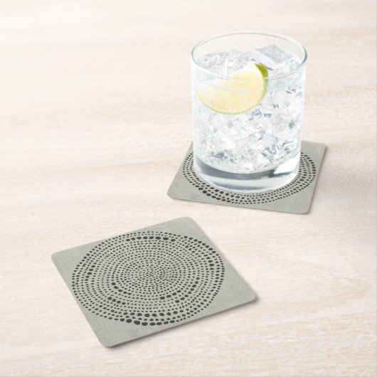 Mythos - Kreis Rechteckiger Pappuntersetzer (Vor Ort)