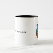 Mythos Kunst-Tasse durch Sprung Zweifarbige Tasse (Mittel)