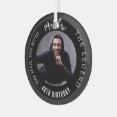 Mythos-Legende Foto Geburtstag Ornament Aus Glas (Vorderseite links)