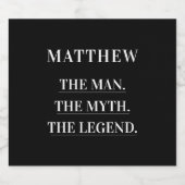 Mythos-Legende Foto Geburtstagsparty Bierflaschenetikett (Einzelnes Label)