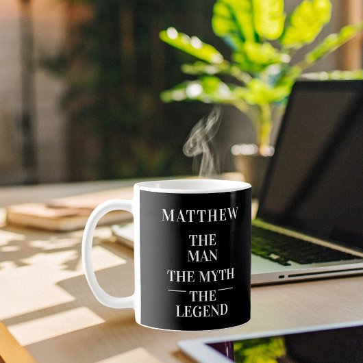 Mythos-Legende Foto Schwarz-weiß Kaffeetasse