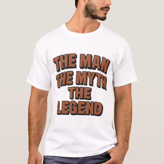 Mythos-Legende Name lustige Ziegelmauer T-Shirt (Vorderseite)