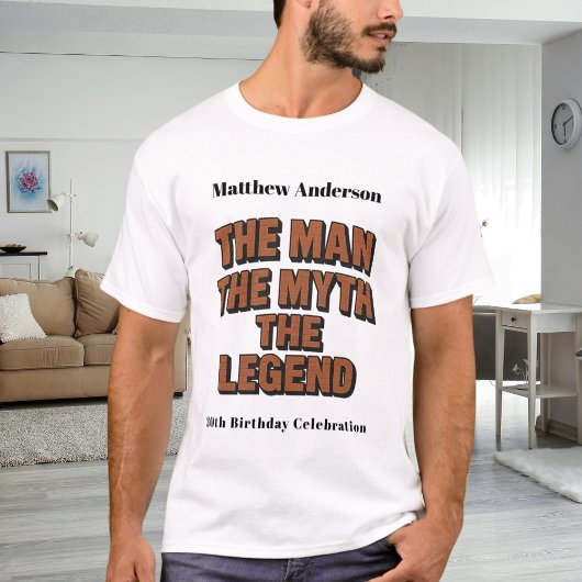 Mythos Legende Name lustige Ziegelmauer T-Shirt