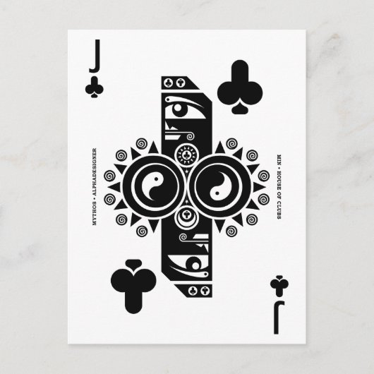 Mythos Min Jack von Clubs Postkarte (Vorderseite)