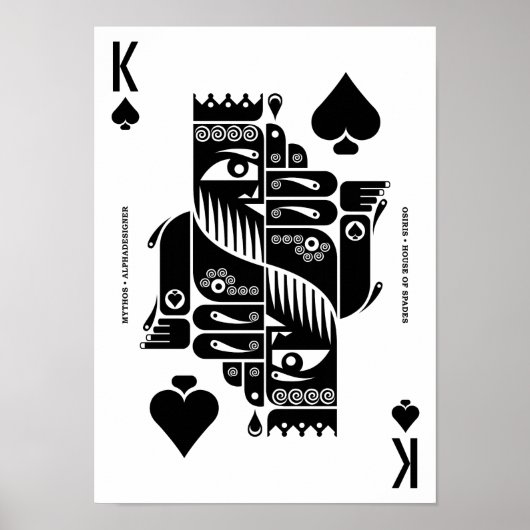 Mythos Osiris King of Spades Poster (Vorne)