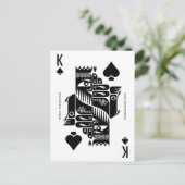 Mythos Osiris King of Spades Postkarte (Stehend Vorderseite)